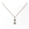 Image 1 : 1.25 ctw Diamond Designer Necklace 18K Rose Gold - REF-139M5G