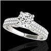 Image 1 : 1.91 ctw Certified Diamond Solitaire Antique Ring 10k White Gold - REF-354K5Y