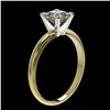 Image 3 : 1 ctw VS/SI Quality Princess Diamond Engagment Ring 10k Yellow Gold - REF-243F2M