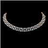 Image 1 : 38.99 ctw Sky Topaz & Diamond Necklace 10K Rose Gold - REF-427Y3X