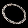 Image 2 : 38.99 ctw Sky Topaz & Diamond Necklace 10K Rose Gold - REF-427Y3X