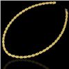 Image 2 : 61.85 ctw Citrine & VS/SI Diamond Eternity Necklace 10k Yellow Gold - REF-300M2G