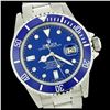 Image 1 : Rolex Men's Submariner, QuickSet, Diam Dial w/ Rotatable Blue Insert Bezel