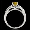 Image 2 : 1.40 ctw Certified SI/I Fancy Intense Yellow Diamond Ring 10k Rose Gold - REF-190F9M