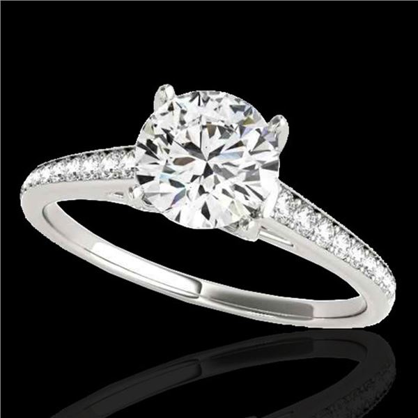2 ctw Certified Diamond Solitaire Ring 10k White Gold - REF-361N4F