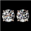Image 1 : 2.57 ctw Certified Quality Diamond Stud Earrings 10k Rose Gold - REF-303W2H