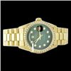 Image 2 : Rolex Men's 18K Yellow President, QuickSet, Diamond Dial & Diamond Bezel