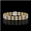 Image 2 : 14.86 ctw Rare Oval Diamond Bracelet 18K Yellow Gold - REF-2152N8F