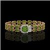 Image 1 : 17.35 ctw Tourmaline & Diamond Bracelet 14K Rose Gold - REF-245K5Y