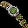 Image 2 : 17.35 ctw Tourmaline & Diamond Bracelet 14K Rose Gold - REF-245K5Y