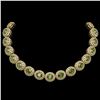 Image 1 : 99.35 ctw Tourmaline & Diamond Victorian Necklace 14K Yellow Gold - REF-2947Y8X