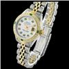 Image 3 : Rolex Men's Two Tone 14K Gold/SS, QuickSet, Diam/Emerald Dial & Diam/Emerald Bezel