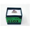 Image 2 : Sterling Silver Multi Ruby & Diamond Ring