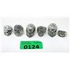 Image 1 : 6 New Men's Biker Design Skull Rings