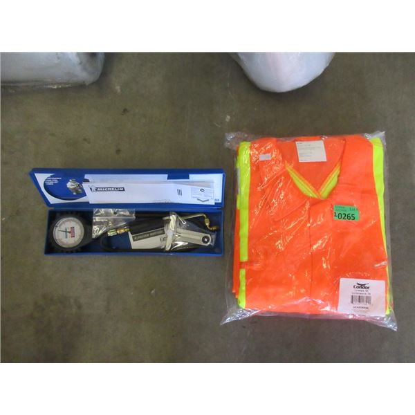 New Schrader Tire Gauge & Hi-Viz Coveralls