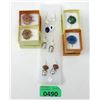 Image 1 : 3 New Pairs of Gemstone Earrings & 4 Druzy Rings