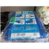 Image 1 : New 20' x 20' All Purpose Blue Tarp