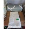 Image 1 : White Sheet & New 60" x 90" Comforter