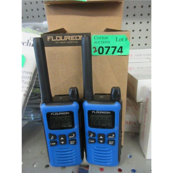 2 New Floureon Two Way Radio Sets