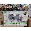 Image 1 : New 11 Piece Non-Stick Cookware Set - Glass Lids