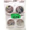 Image 1 : 4 Silver Plated Naughty Girl Art Rounds