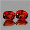 Image 1 : Natural Madeira Orange Citrine Pair (Flawless-VVS}