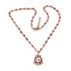 Image 3 : Natural Sky Blue Topaz & Pink Tourmaline Necklace