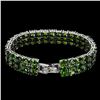 Image 3 : Natural Untreated  Russian Chrome Diopside  Bracelet