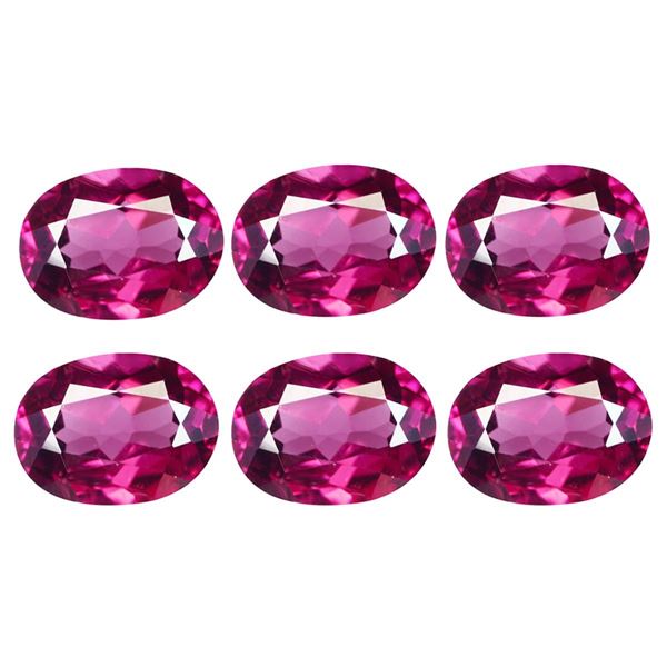 Natural Rhodolite Garnet 6x4 MM - 6 Pcs - VVS