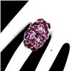 Image 3 : Natural Unheated Oval Rhodolite Garnet Ring
