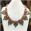 Image 1 : Tibet Natural Stone Tribal Queen Royal Necklace