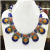 Image 1 : Tibet Natural Stone Tribal Queen Royal Necklace
