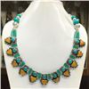 Image 1 : Tibet Hand Made Natural Turquoise Royal Necklace