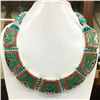 Image 1 : Tibet Natural Stone Tribal Queen Royal Necklace