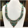 Image 1 : Tibet Natural Stone Tribal Queen Royal Necklace