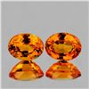 Image 1 : NATURAL ORANGE SAPPHIRE PAIR [FLAWLESS-VVS]