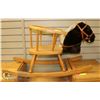 Image 1 : ANTIQUE CHILDRENS ROCKING HORSE