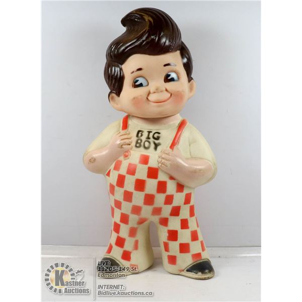VINTAGE BIG BOY VINYL TOY FIGURE, 9" TALL