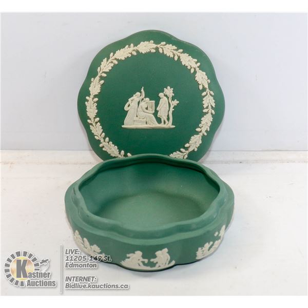 WEDGEWOOD DISH WITH LID POTTERIES