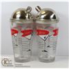 Image 1 : PAIR OF VINTAGE COCKTAIL SHAKERS