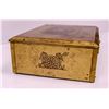 Image 2 : BRASS TONE VELVET LINED BOX WITH SHIP DECAL