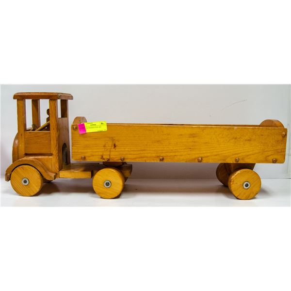 ANTIQUE WOODEN FOLK ART TRUCK