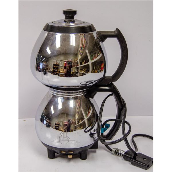 VINTAGE ELECTRIC CHROME CARAFE