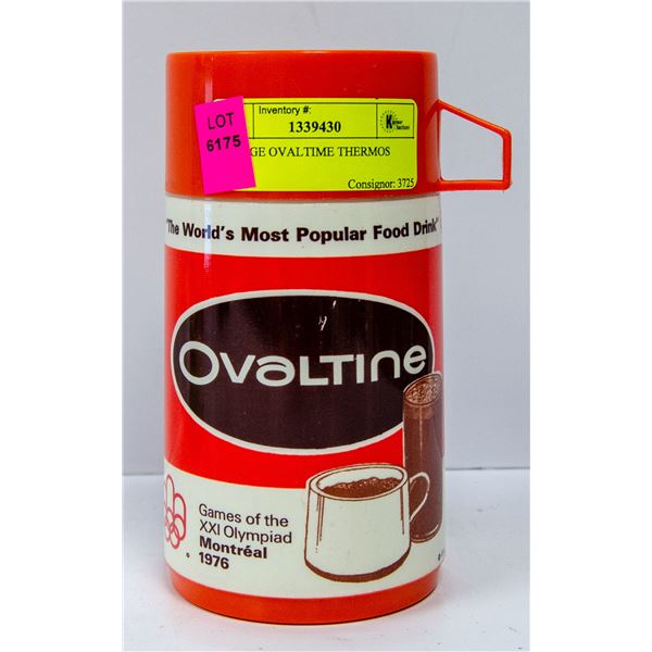 VINTAGE OVALTIME THERMOS