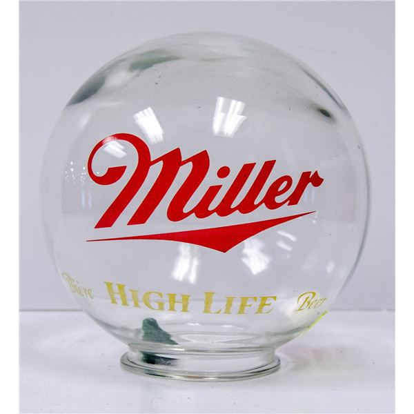 MILLER HIGH LIFE BEER ADVERTISING GLOBE