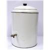 Image 1 : ANTIQUE ENAMEL WATER COOLER WITH SPOUT