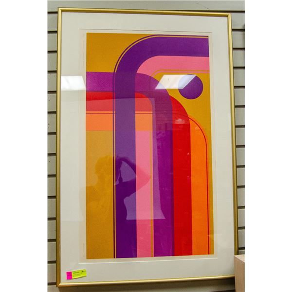 1972 SAMUELSON SERIGRAPH MODERN ART SIGNED 5/24