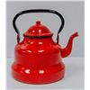 Image 1 : RED ENAMEL TEA POT