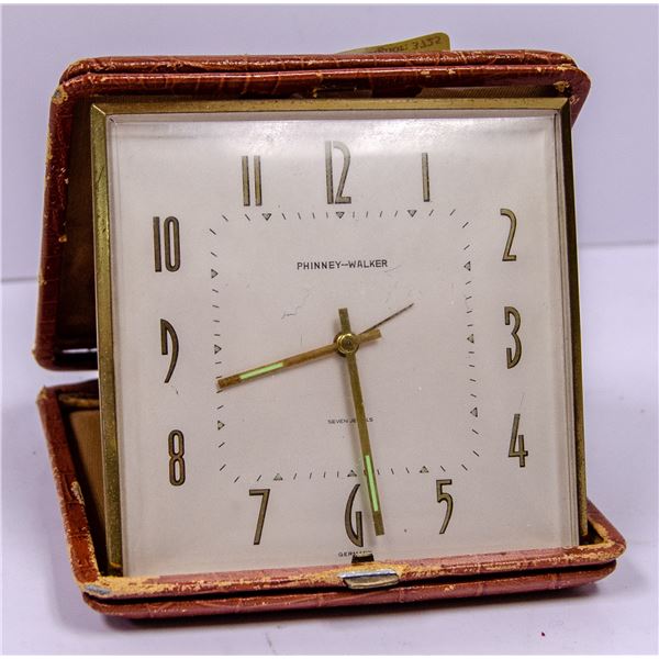 LARGE PHINNEY WALKER PORTABLE CLOCK