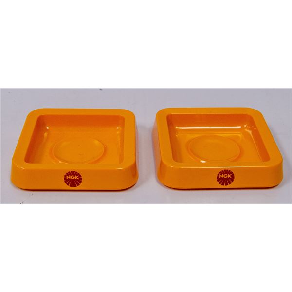 PAIR OF NGK SPARK PLUG ASHTRAYS BY NORITAKE